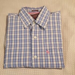 Abercrombie Men's Muscle Button Up Shirt - L